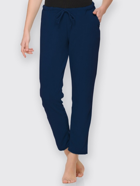 

Kanvin Women Navy Blue Solid Lounge Pants
