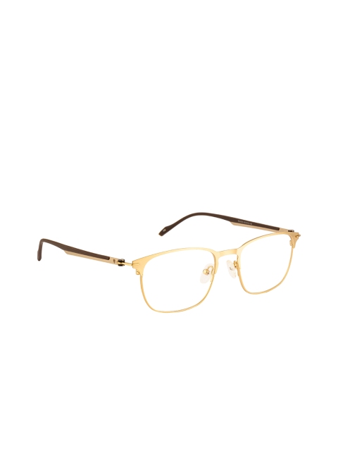 

Ted Smith Unisex Gold-Toned & Brown Full Rim Wayfarer Frames TSD-250_C4