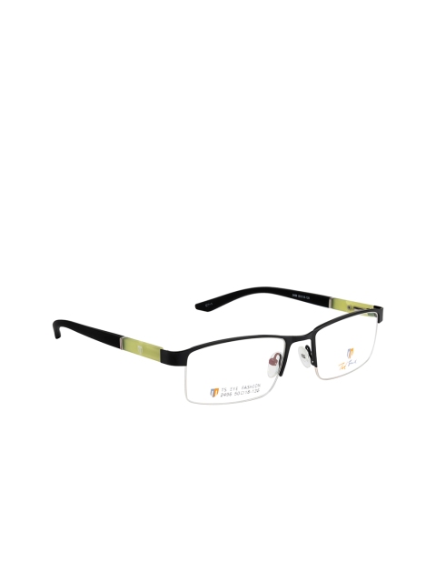 

Ted Smith Unisex Black & Green Colourblocked Half Rim Wayfarer Frames TSD-2496_C1-1