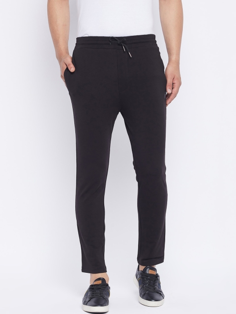 

QUBIC Men Black Solid Slim-Fit Track Pants