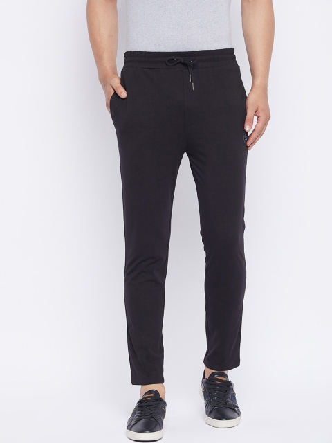 

QUBIC Men Black Solid Slim-Fit Track Pants