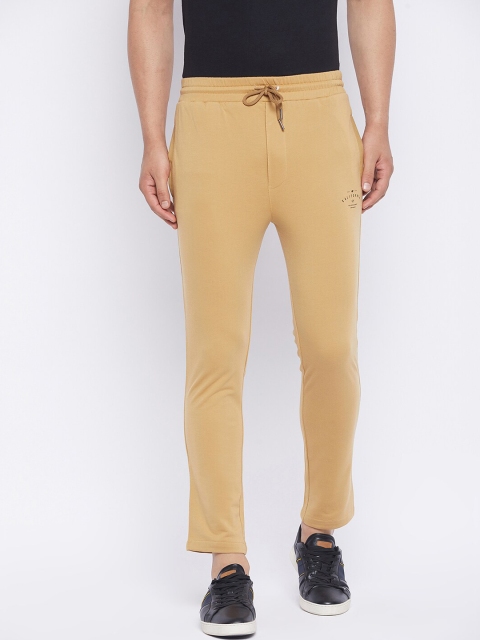 

QUBIC Men Beige Solid Slim-Fit Track Pants