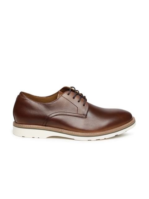 

ALDO Men Brown Leather Derbys