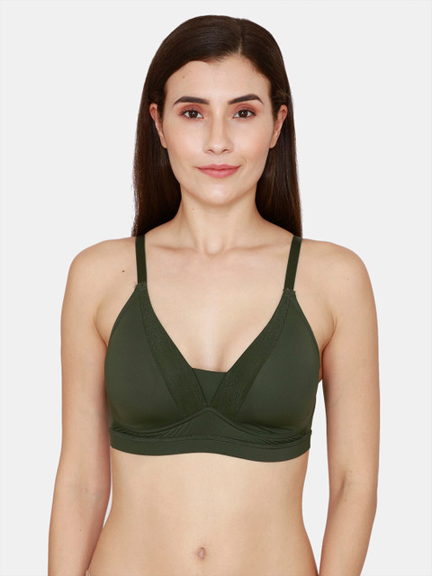 

Zivame Green Solid Lightly Padded T Shirt Bra