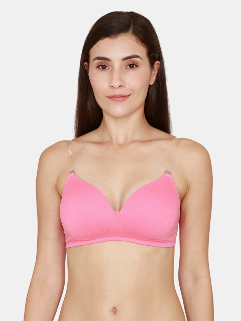 

Zivame Pink Lightly Padded Bra