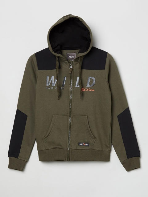 

max Boys Olive Green Sweatshirt