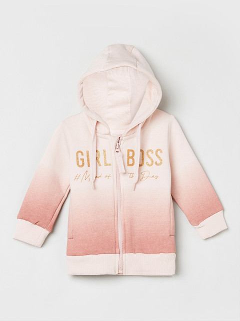 

max Girls Pink Printed Sweatshirt