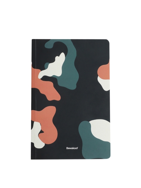 

Bewakoof Green & Black Printed Ruled Notebook
