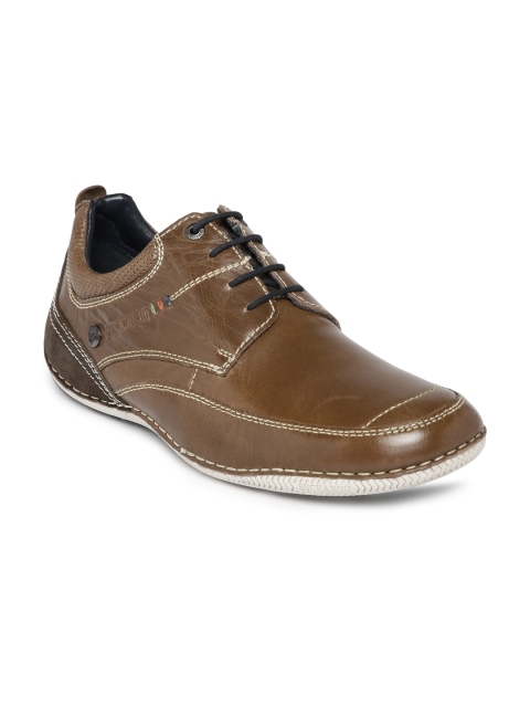 

Buckaroo Men Tan Brown Leather Casual Shoes