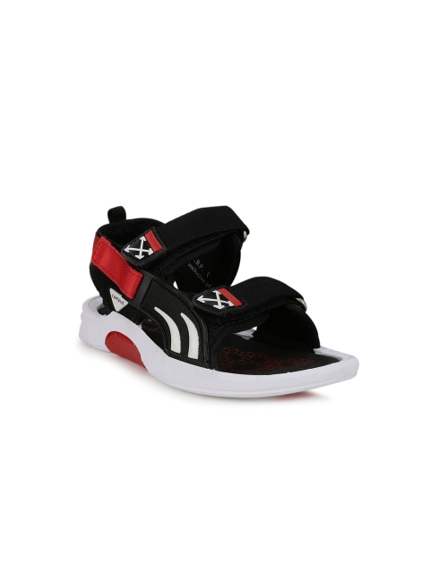 

Campus Unisex Kids Black & Red Sports Sandals