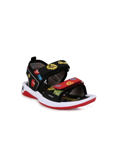 

Campus Kids Black & Red Comfort Sandals