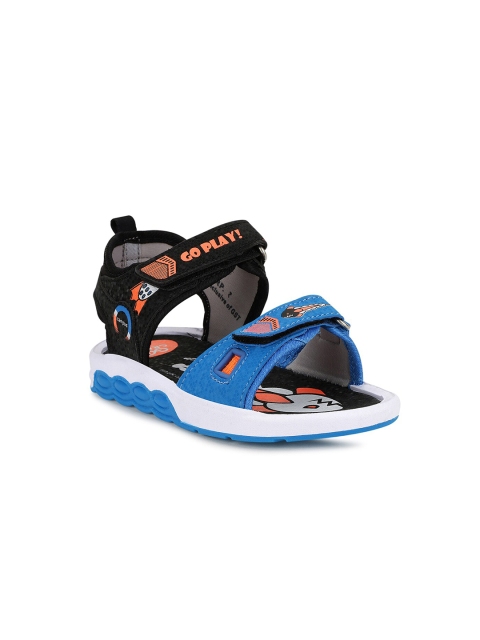 

Campus Unisex Kids Black & Blue Comfort Sandals