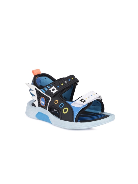 

Campus Unisex Kids Black & Blue Sports Sandals