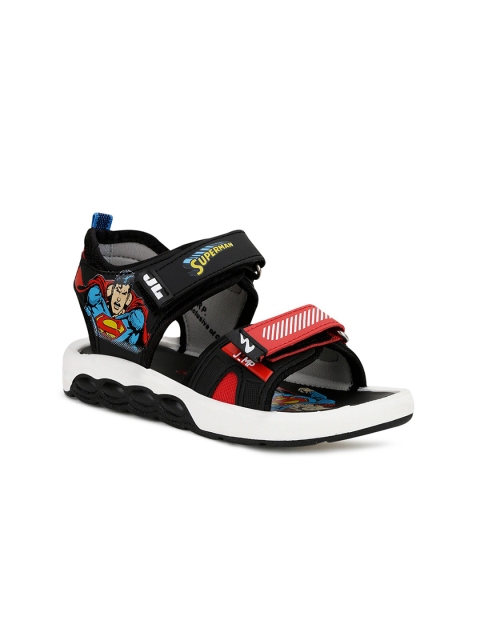 

Campus Unisex Kids Black & Red Sports Sandals