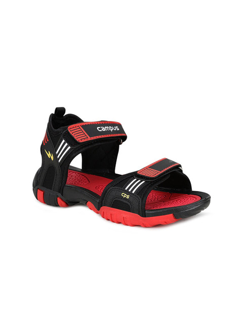 

Campus Unisex Kids Black & Red Comfort Sandals