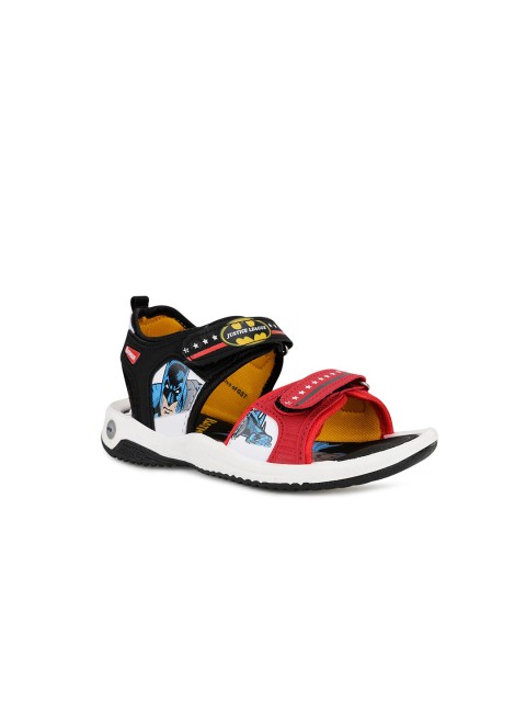 

Campus Unisex Kids Black & Red Sports Sandals