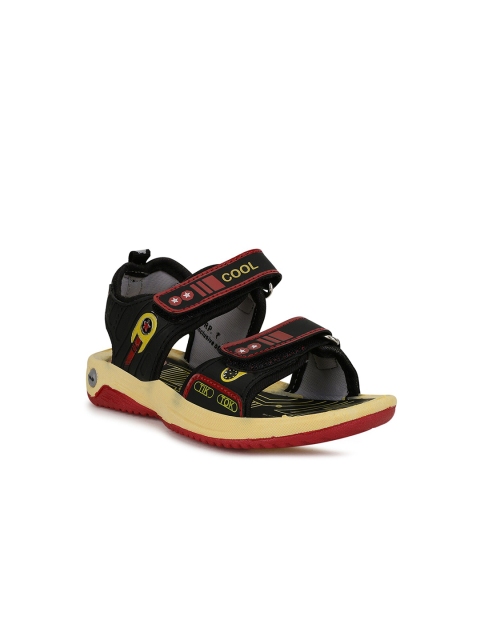 

Campus Unisex Kids Black & Red Sports Sandals