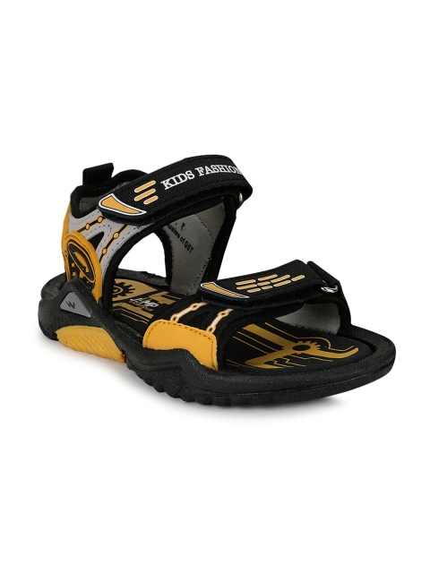 

Campus Kids Black & Yellow Comfort Sandals