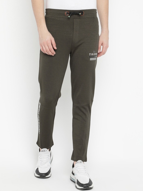 

V2 Value & Variety Men Olive Green Solid Slim Fit Track Pants