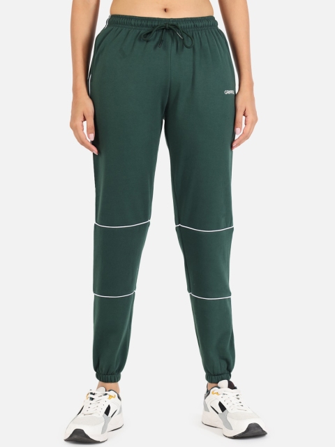 

GRIFFEL Women Green Solid Joggers