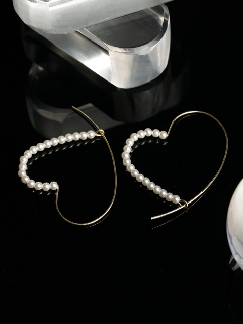 

PRITA Gold-Plated Heart Shaped Hoop Earrings