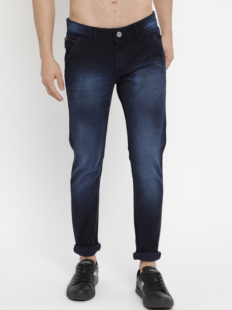 

V2 Value & Variety Men Blue Light Fade Cotton Jeans
