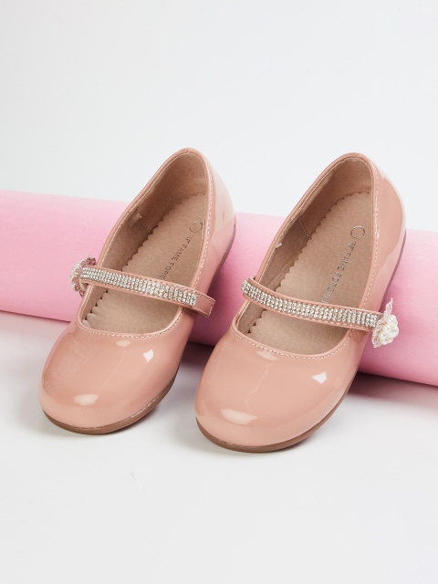 

Fame Forever by Lifestyle Girls Pink Embellished Ballerinas Flats