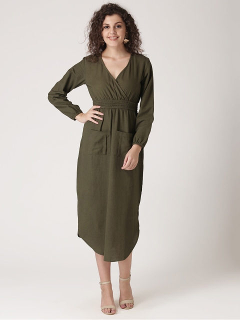 

DIVA WALK EXCLUSIVE Green Midi Dress