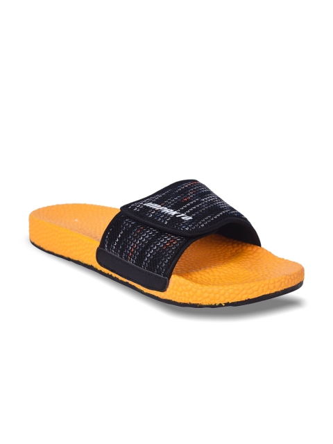 

IMPAKTO Men Black & Orange Slip-On