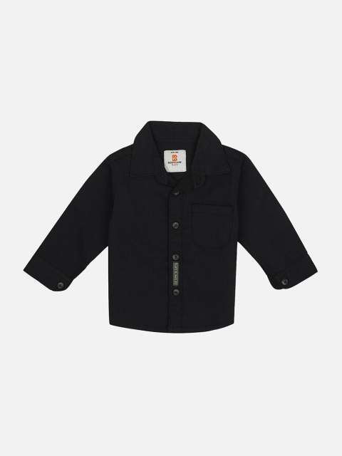

Bodycare Kids Boys Black Cotton Casual Shirt