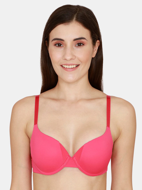 

Zivame Pink Bra Push-Up - Underwired Lightly Padded