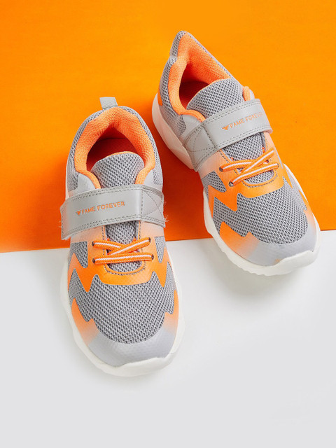 

Fame Forever by Lifestyle Boys Grey Woven Design PU Sneakers