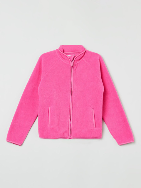 

max Girls Fuchsia Solid Tailored Jacket