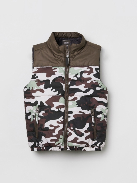 

max Boys Multicoloured Camouflage Padded Jacket, Multi