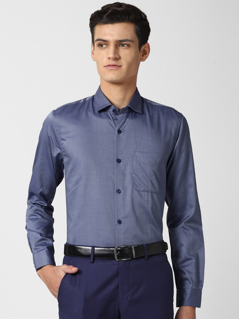

Peter England Elite Men Blue Slim Fit Formal Shirt