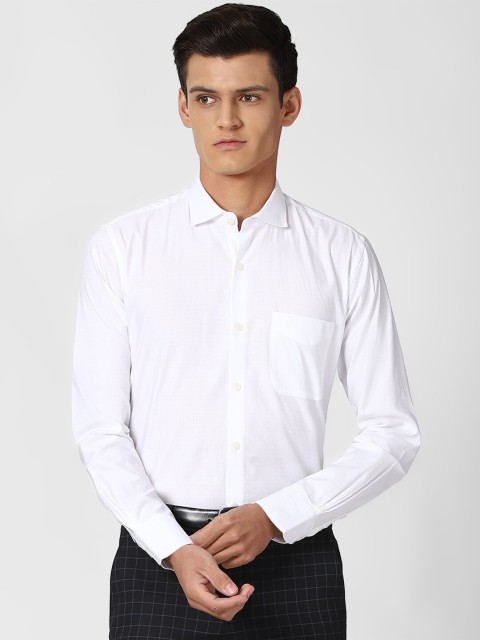 

Peter England Elite Men White Slim Fit Formal Shirt