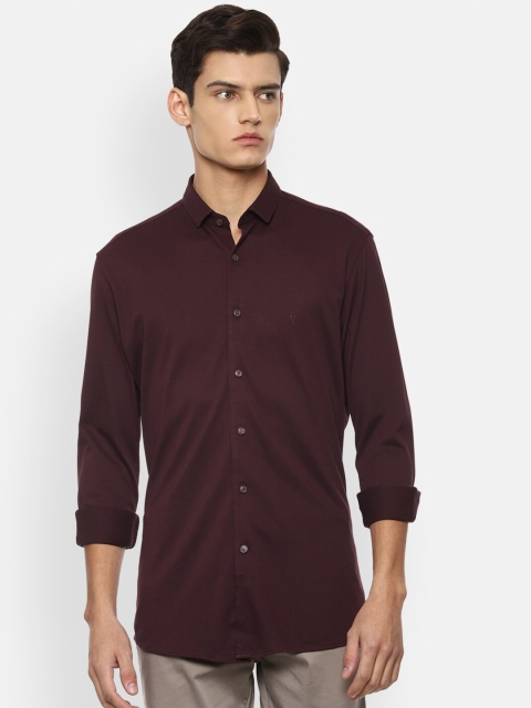 

V Dot Men Maroon Slim Fit Casual Shirt