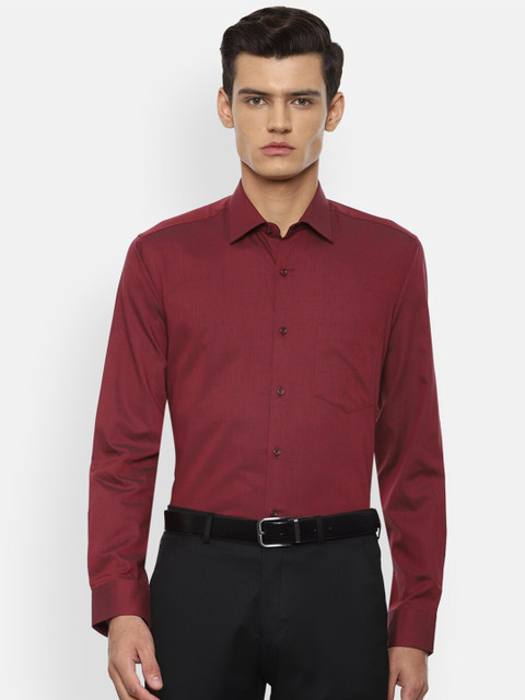 

Van Heusen Men Maroon Formal Shirt