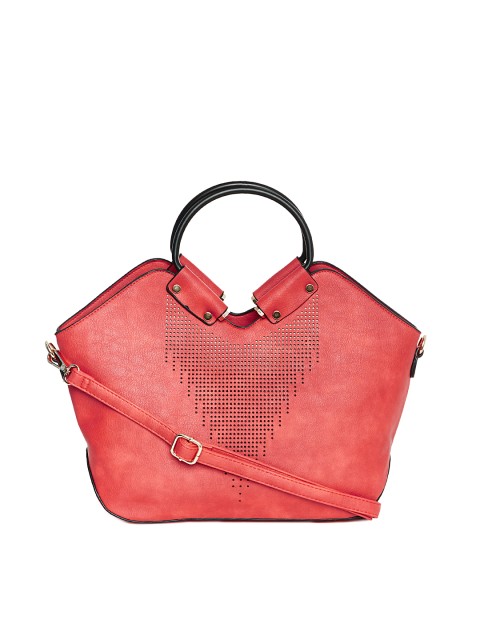 

red pout Coral Red Handbag with Sling Strap