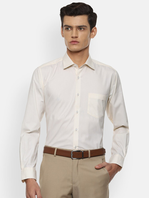 

Van Heusen Men Cream-Coloured Formal Shirt