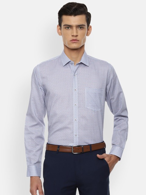 

Van Heusen Men Blue Slim Fit Printed Formal Shirt