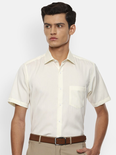 

Van Heusen Men Cream-Coloured Formal Shirt
