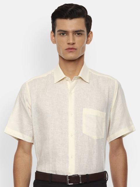

Van Heusen Men Cream-Coloured Formal Shirt