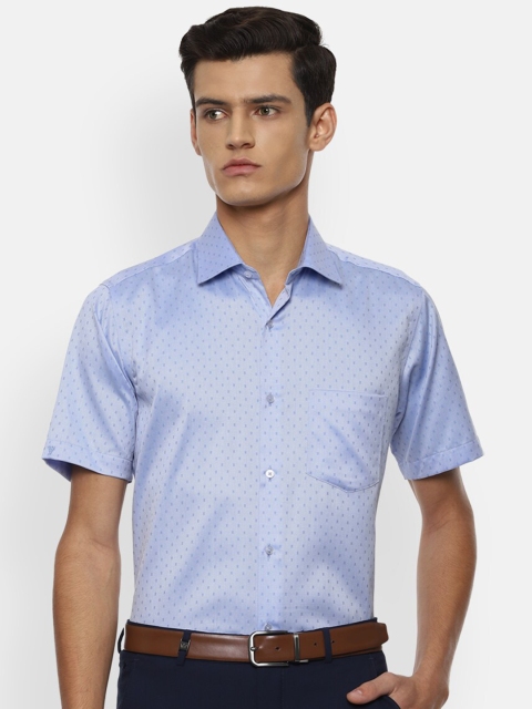 

Van Heusen Men Blue Formal Shirt