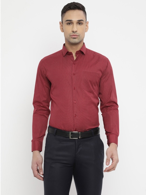 

V2 Value & Variety Men Maroon Formal Shirt