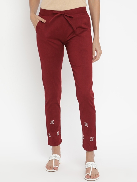 

V2 Value & Variety Men Maroon Solid Cotton Lounge Pants