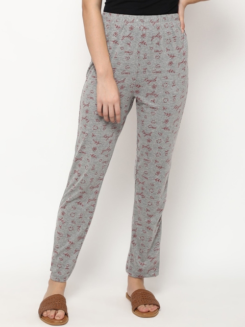 

V2 Value & Variety Women Grey Printed Lounge Pants