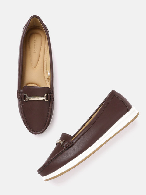 

Allen Solly Women Coffee Brown Solid Horsebit Loafers