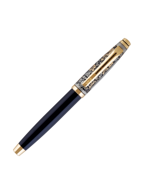 

VEA Black & Silver-Toned Printed Shining Rollerball Pen