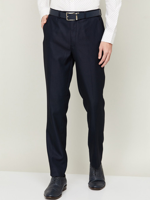 

CODE by Lifestyle Men Navy Blue Trousers
